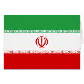 Patriottic Iran Flag (Voorkant Horizontaal)
