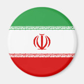 Patriottic Iran Flag Magneet (Voorkant)