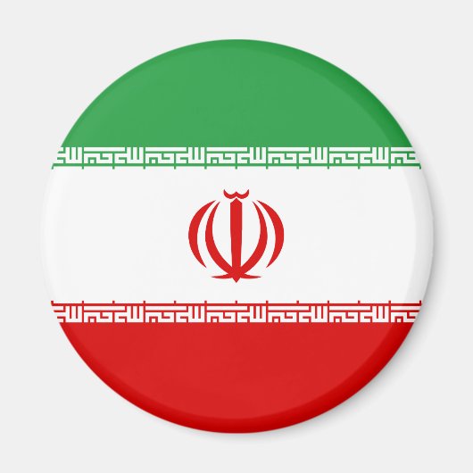 Patriottic Iran Flag Magneet (Voorkant)