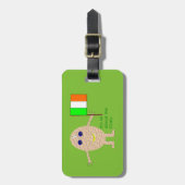 Patriottic Irish Egg Custom Bagagelabel (Voorkant verticaal)