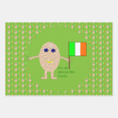Patriottic Irish Egg Custom Inpakpapier Vel (Voorkant)