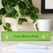 Patriottic Irish Egg Custom Name plate Naambordje
