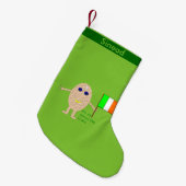 Patriottic Irish Egg Custom Stocking Kleine Kerstsok (Voorkant (Hangend))