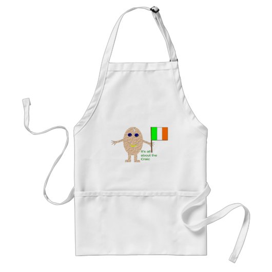 Patriottic Irish Egg Funny Cooking Schort (Voorkant)