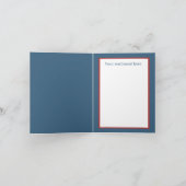 Patriottic Juli Vierde voeg sentiment gnoom toe Feestdagen Kaart (Binnen)