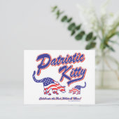 Patriottic Kitty Cats Briefkaart (Staand voorkant)