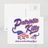 Patriottic Kitty Cats Briefkaart (Voorkant / Achterkant)