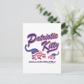 Patriottic Kitty Cats Briefkaart (Staand voorkant)