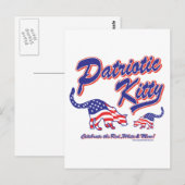 Patriottic Kitty Cats Briefkaart (Voorkant / Achterkant)