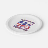 Patriottic Kitty Cats Papieren Bordje (Gekanteld)