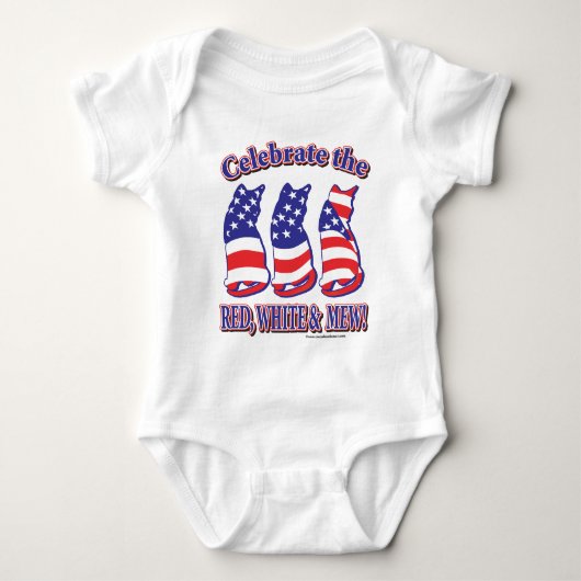 Patriottic Kitty Cats Romper (Voorkant)