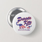Patriottic Kitty Cats Ronde Button 5,7 Cm (Voorkant /achterkant)