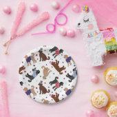 Patriottic Labradole Pattern Papieren Bordje (Feest)