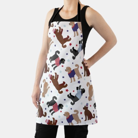 Patriottic Labradole Pattern Schort (Insitu)