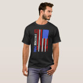 Patriottic Let Freedom Ping American Flag Retro Vi T-shirt (Voorkant volledig)