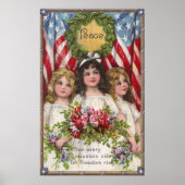 Patriottic Liberty Girls Poster (Voorkant)
