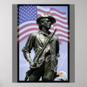 Patriottic Liberty Minuteman Poster (Voorkant)