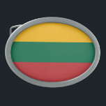 Patriottic Litouwen Flag Gesp<br><div class="desc">Patriottische vlag van Litouwen.</div>