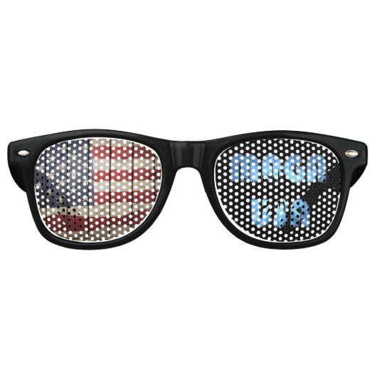 Patriottic MAGA Retro Zonnebril (Voorkant)