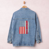 Patriottic Mechanics Workshop Mechanic Dad America Denim Jacket (Hangar)