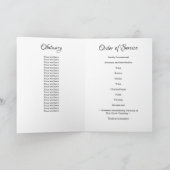 Patriottic Memorial Veteran Funeral Order Service Programma (Binnen)