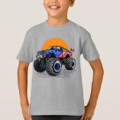Patriottic Off Road Monster Truck Adventure T-shirt (Voorkant)