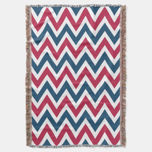 Patriottic Pattern Throw Blanket Deken (Voorkant Verticaal)