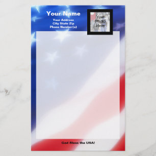 Patriottic Photo Stationery Briefpapier