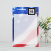Patriottic Photo Stationery Briefpapier (Staand voorkant)