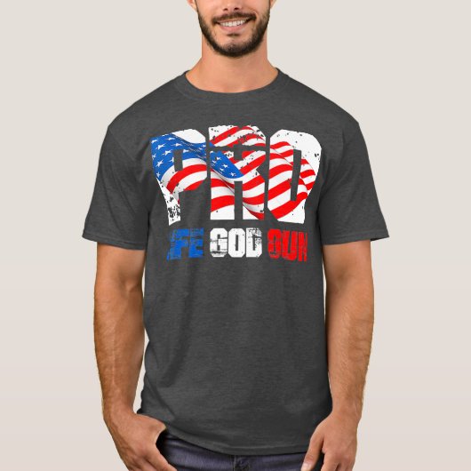 Patriottic Pro Life Pro God Pro Pistool Pro Pistoo T-shirt (Voorkant)