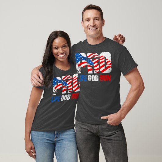 Patriottic Pro Life Pro God Pro Pistool Pro Pistoo T-shirt (Unisex)