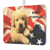 Patriottic Puppy Air Freshener Luchtverfrisser (Links)