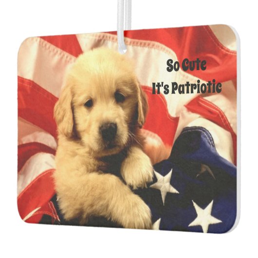 Patriottic Puppy Air Freshener Luchtverfrisser (Links)