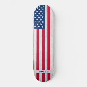 Patriottic Red White Blue USA Amerikaanse vlag Persoonlijk Skateboard