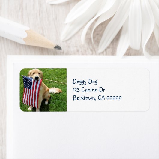 Patriottic Return Address Label (Insitu)