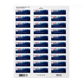 Patriottic Return Address Label (Full Sheet)