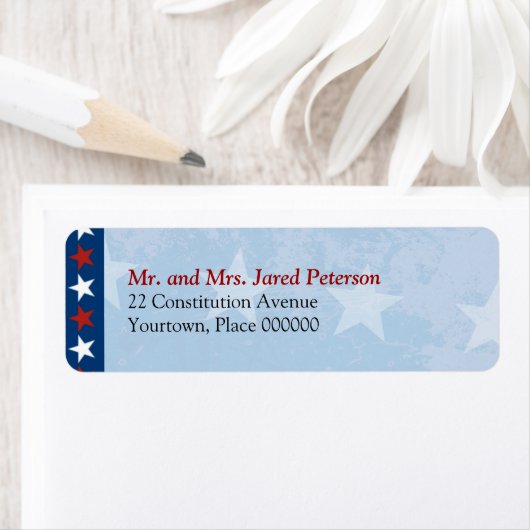 Patriottic Return Address Label (Insitu)