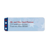 Patriottic Return Address Label (Voorkant)