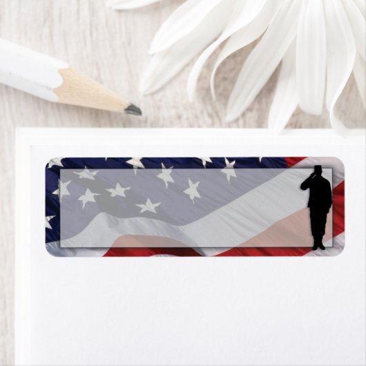 Patriottic Return Address Label (Insitu)