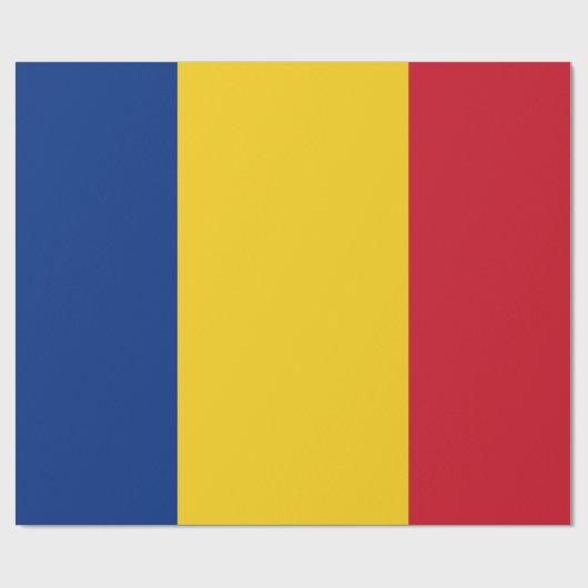 Patriottic Romania vlag Roemeens Cadeaupapier (Vlak)