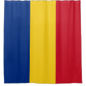 Patriottic Romania vlag Roemeens Douchegordijn (Voorkant)