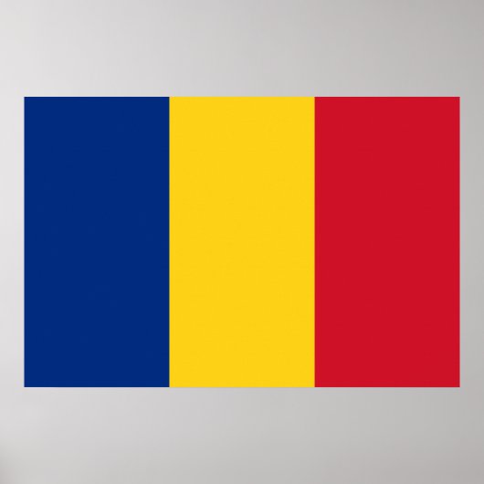 Patriottic Romania vlag Roemeens Poster (Voorkant)