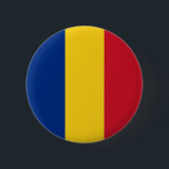 Patriottic Romania vlag Roemeens Ronde Button 5,7 Cm<br><div class="desc">Patriottische Roemeense vlag Drapelul României De kleuren van de nationale vlag van Roemenië in het Roemeens: Drapelul României hebben een lange geschiedenis. Rood,  geel en blauw werden gevonden op de late 16e-eeuwse koninklijke beurzen van Michael the Brave,  evenals schilden en spandoeken. #rumania #rumanian #flag #patriotic</div>