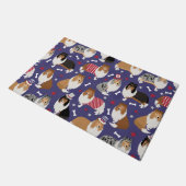 Patriottic Rough Collie Pattern Deurmat (Schuin)