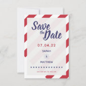 Patriottic Save the Date - US Flag (Voorkant)
