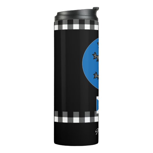 Patriottic Scotland Mok, Rampant, Scottish Flag Thermosbeker (Gedraaid links)