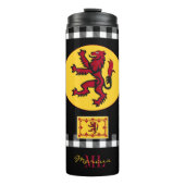 Patriottic Scotland Mok, Scottish Flag, Red Rampan Thermosbeker (Voorkant)