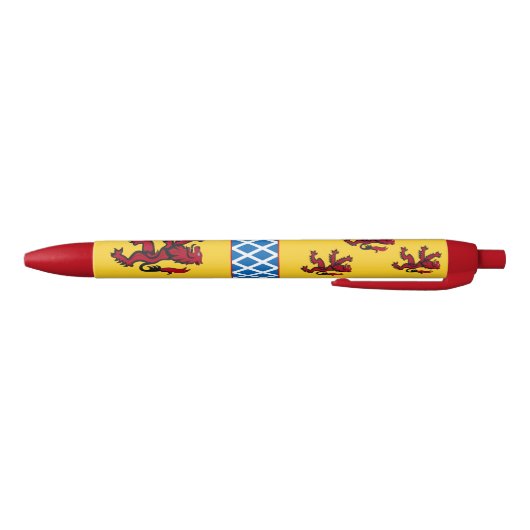 Patriottic Scotland Pen, Rampant Lion Scottish Fla Zwarte Inkt Pen (Bodem)