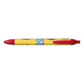 Patriottic Scotland Pen, Rampant Lion Scottish Fla Zwarte Inkt Pen (Achterkant)