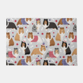 Patriottic Sheltie Shetland Sheepdog Doormat Deurmat (Voorkant)